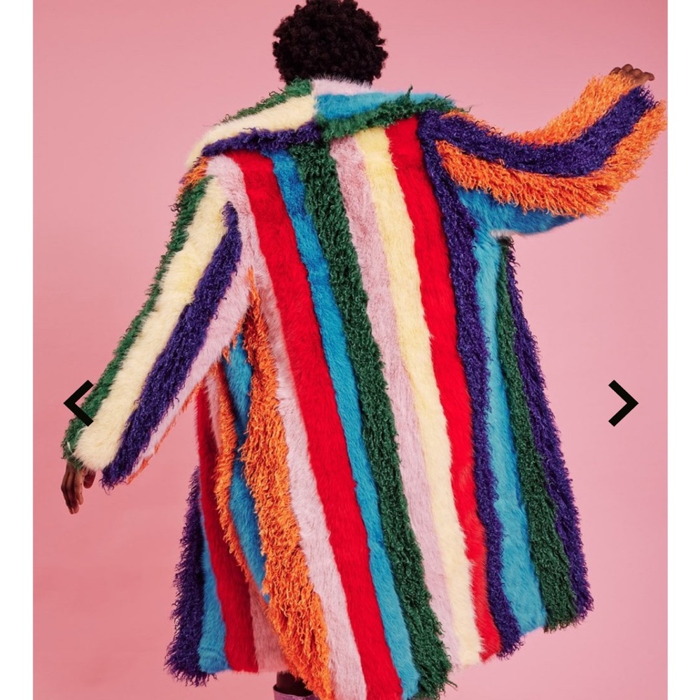 Jayley faux fur bamboo and silk jacket
